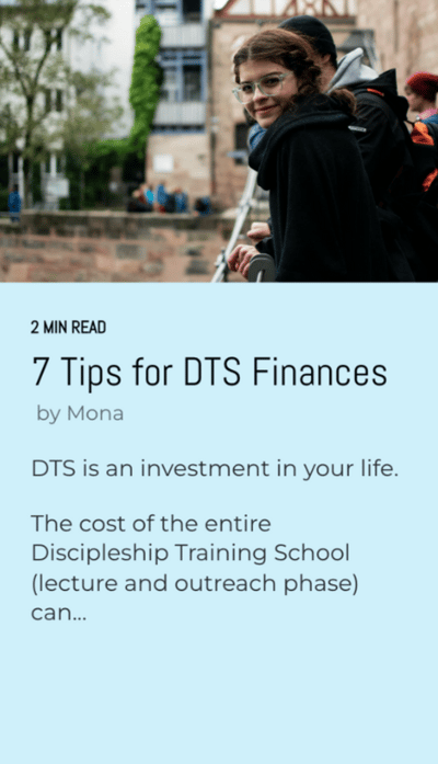 7 Tips for DTS Finances