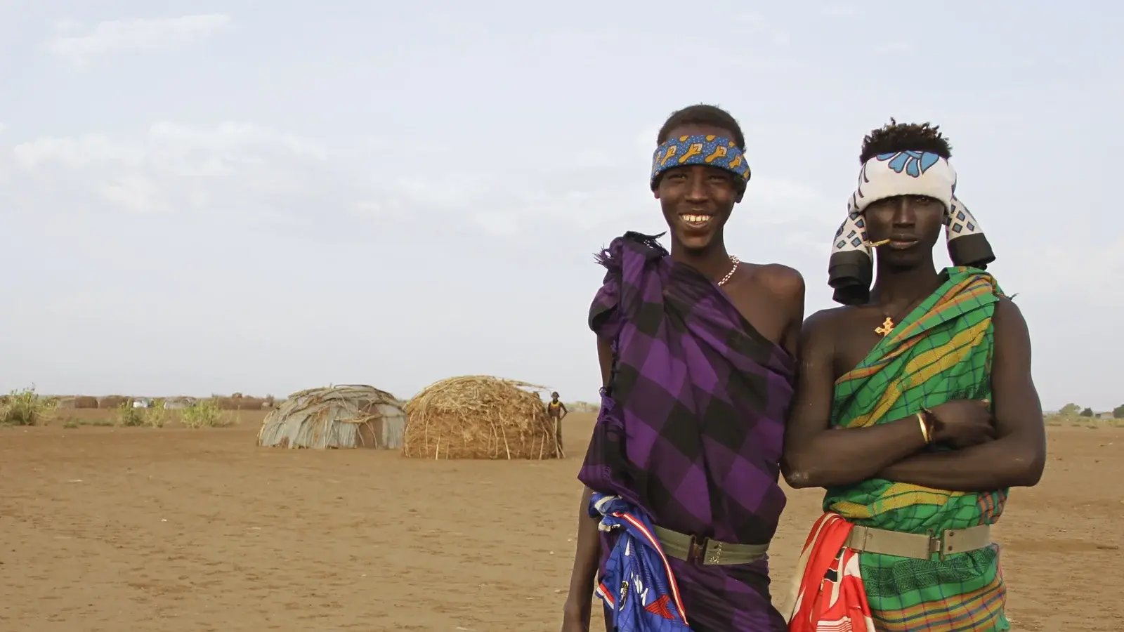 2 guys in the tribes of Ethiopia