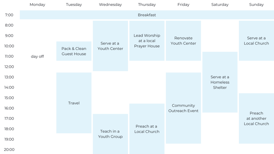 Outreach Phase Schedule Example EN-1